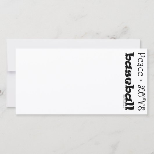 Peace Love Baseball (Front)