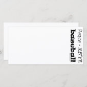 Peace Love Baseball (Front/Back)