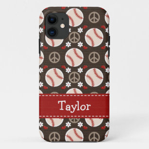 Peace Love Baseball iPhone 11 Case