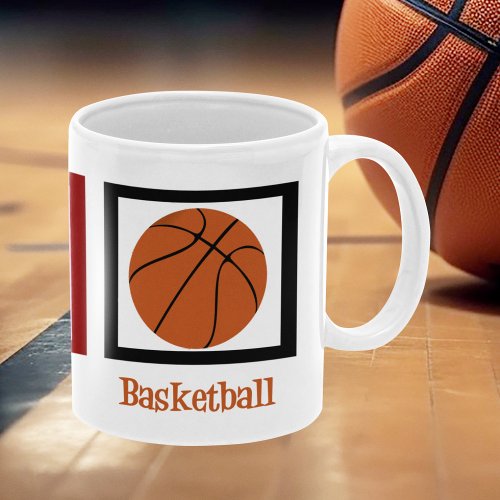 Peace Love Basketball Coffee Mug