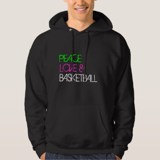 PEACE, LOVE & BASKETBALL HOODIE