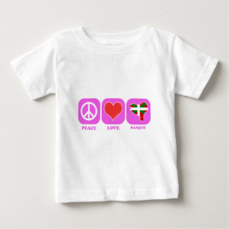 Peace Love Basque Baby T-Shirt