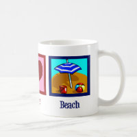 Peace Love Beach Coffee Mug