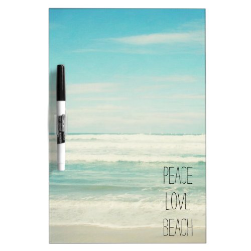 Peace Love Beach Dry Erase Board