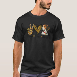 Peace Love Beagle Funny Gift Dog Lover T-Shirt
