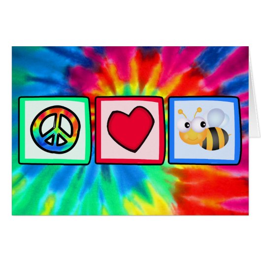 Peace, Love, Bees Cards (Front Horizontal)