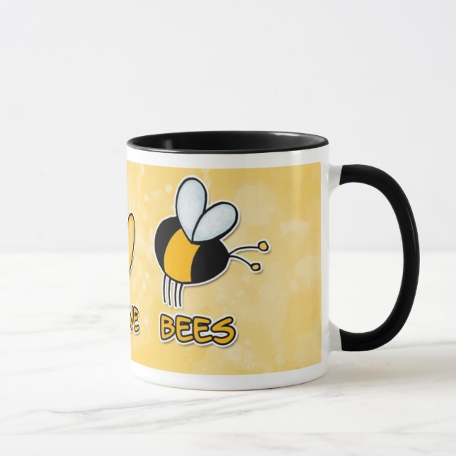 peace love bees mug (Right)