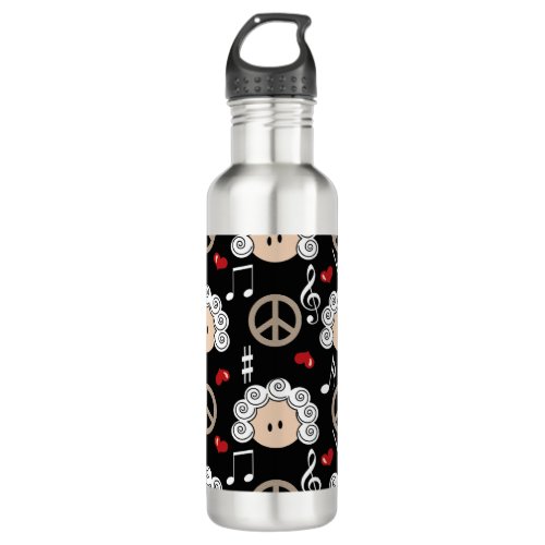 Peace Love Beethoven BPA Free Stainless Steel Water Bottle