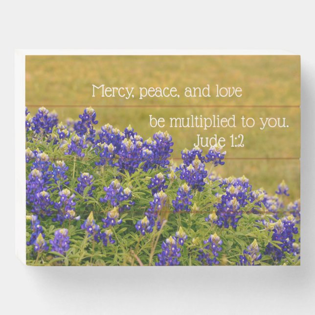 Peace Love Bible Verse Floral Art Box (Front Horizontal)