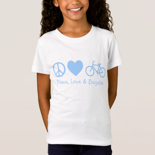 Peace, Love & Bicycles T-Shirt (Front)