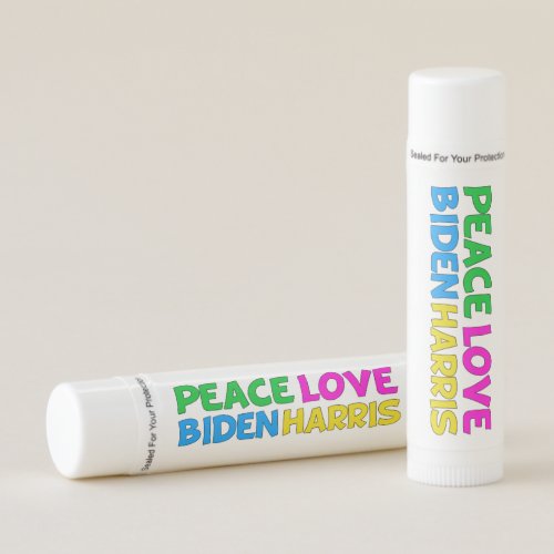 Peace Love Biden Harris 2024 Election Lip Balm