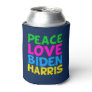 Peace Love Biden Harris Cute 2024 Election Can Cooler