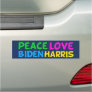 Peace Love Biden Harris Cute 2024 Election Car Magnet