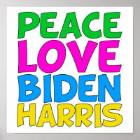 Peace Love Biden Harris Cute 2024 Election
