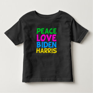 Peace Love Biden Harris Cute Toddler T-shirt