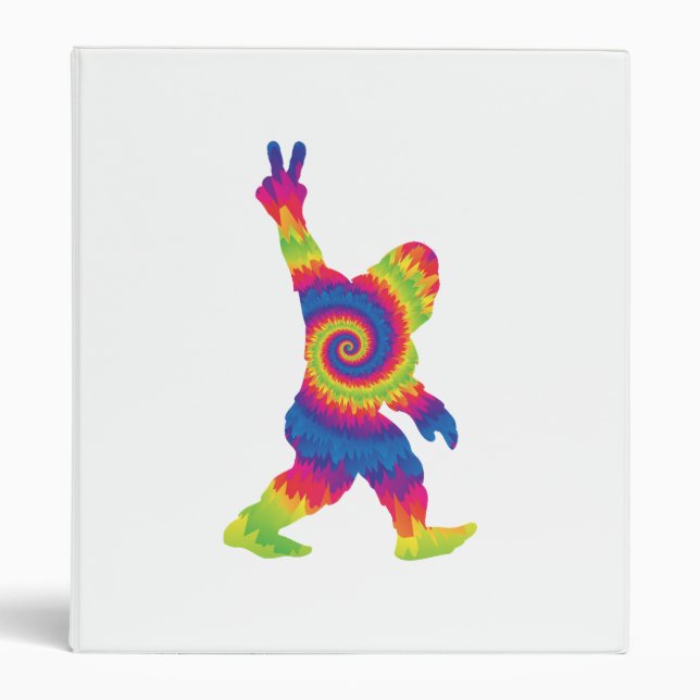 Peace Love Bigfoot - Bigfoot Lovers         3 Ring Binder (Front)