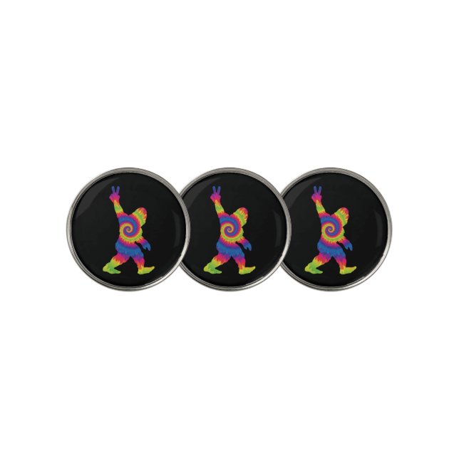 Peace Love Bigfoot - Bigfoot Lovers         Golf Ball Marker (3 Up)