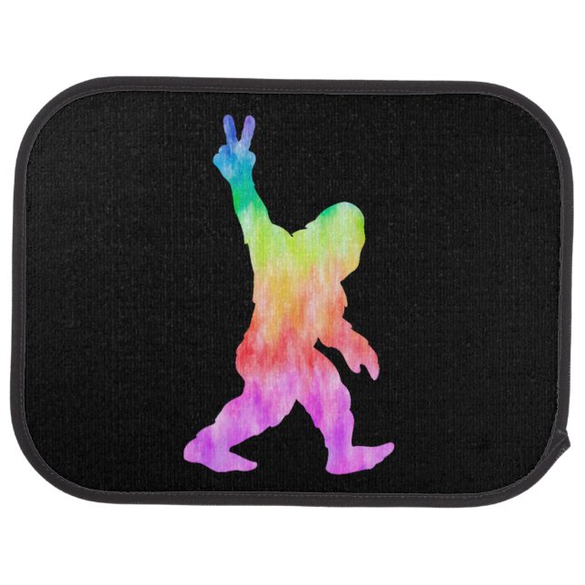 Peace Love Bigfoot      Car Floor Mat (Rear)