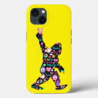 Peace Love Bigfoot Hippie Funny Bigfoot Lover     