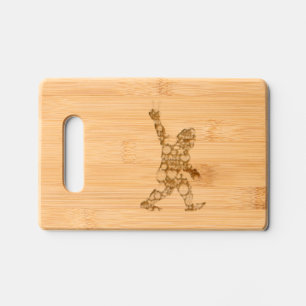 Peace Love Bigfoot Hippie Funny Bigfoot Lover Engraved Cutting Board