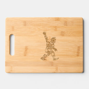 Peace Love Bigfoot Hippie Funny Bigfoot Lover      Engraved Cutting Board