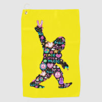 Peace Love Bigfoot Hippie Funny Bigfoot Lover     