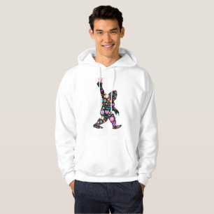 Peace Love Bigfoot Hippie Funny Bigfoot Lover Hoodie