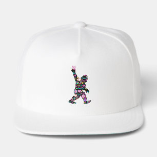 Peace Love Bigfoot Hippie Funny Bigfoot Lover Snap Back Hat