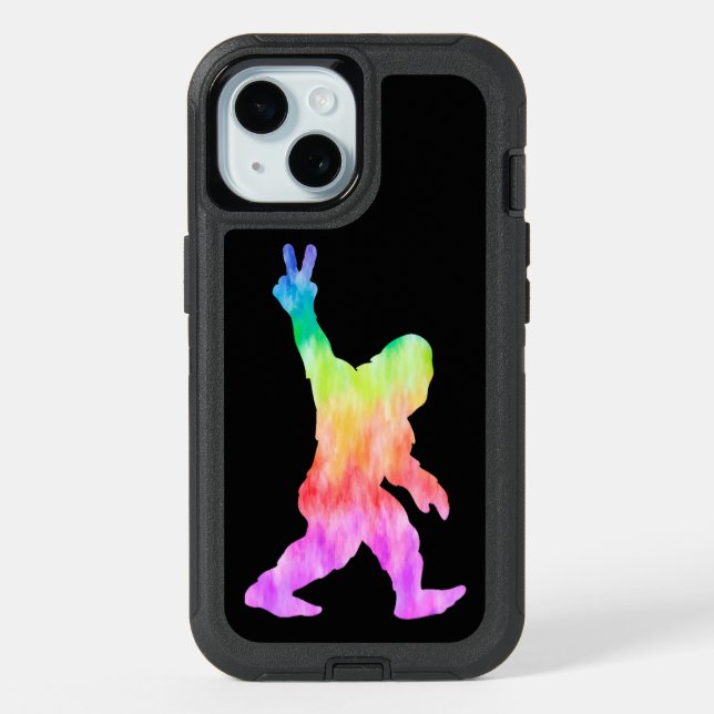 Peace Love Bigfoot      iPhone 15 Case (Back)