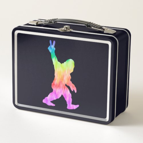 Peace Love Bigfoot        Metal Lunch Box