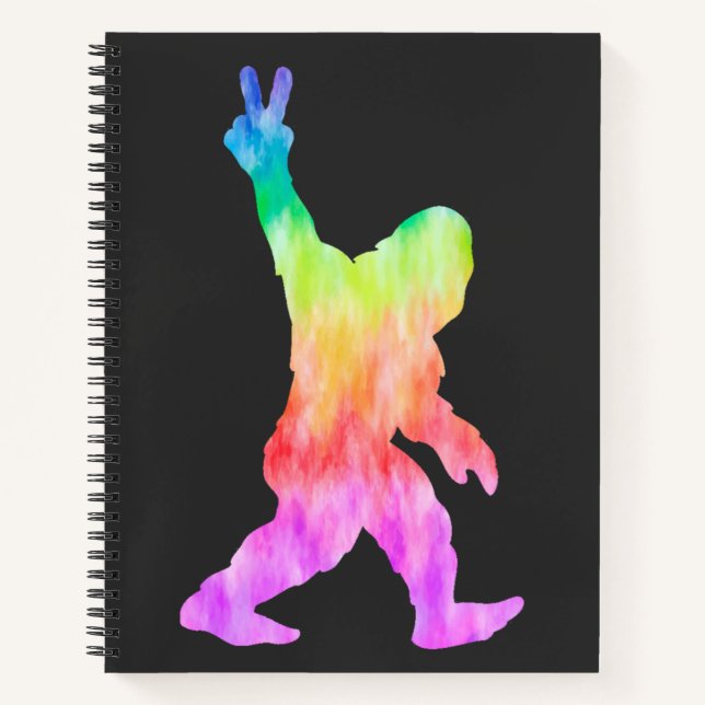 Peace Love Bigfoot   Notebook (Front)