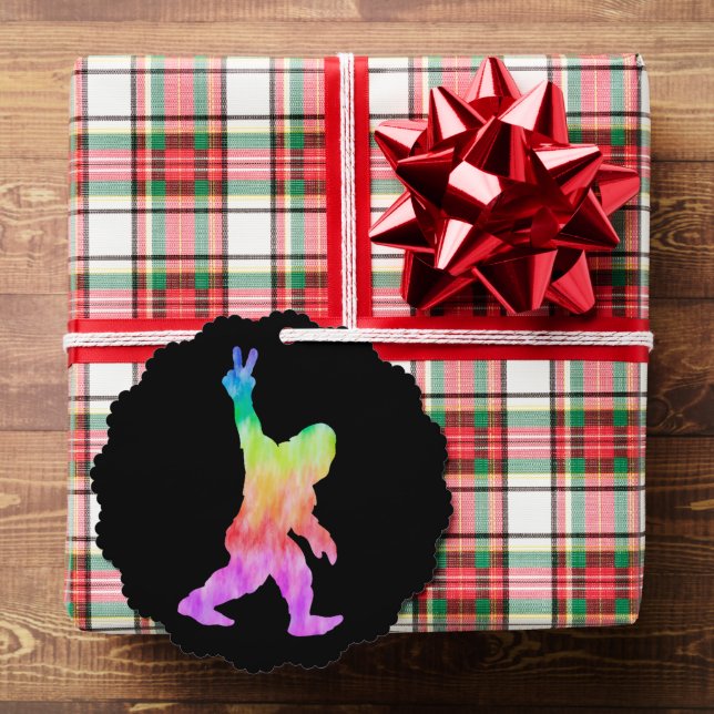 Peace Love Bigfoot      Ornament Card (Insitu (Gift))