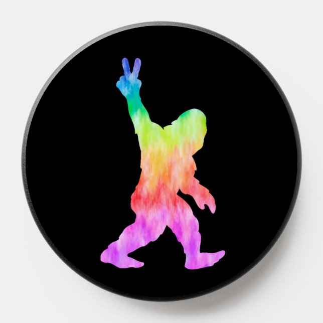 Peace Love Bigfoot   PopSocket (Popsocket)