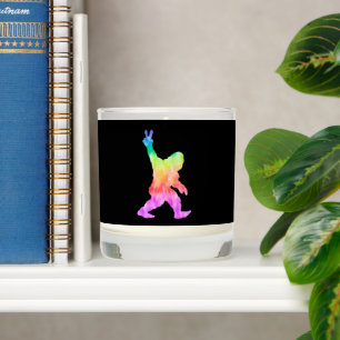 Peace Love Bigfoot Scented Candle