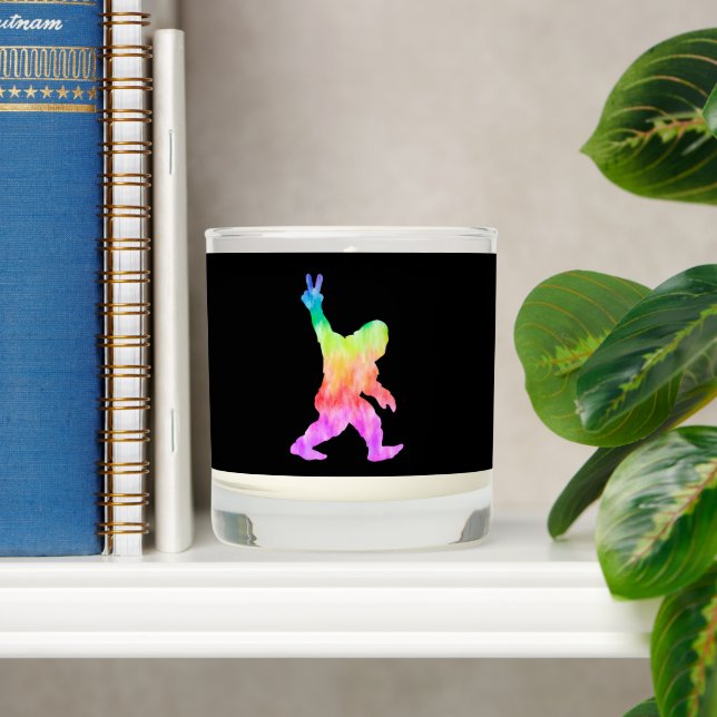 Peace Love Bigfoot     Scented Candle (Shelf)