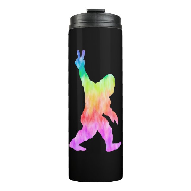 Peace Love Bigfoot        Thermal Tumbler (Front)