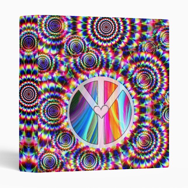 Peace & Love_Binder 3 Ring Binder (Front/Spine)