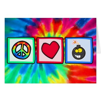 Peace  Love  Bombs by z_mall at Zazzle