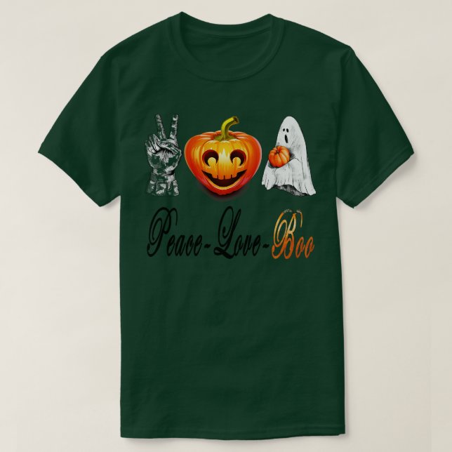 Peace love boo 1 T-Shirt (Design Front)
