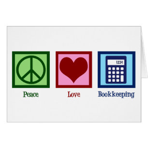 Peace Love Bookkeeping Cards
