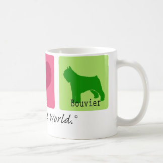 Peace Love Bouvier Coffee Mug