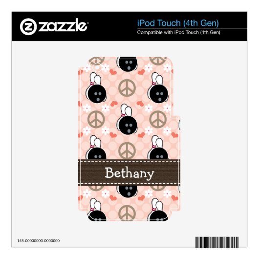 Peace Love Bowling iPod Touch Skin 4th Gen 4g (Product)