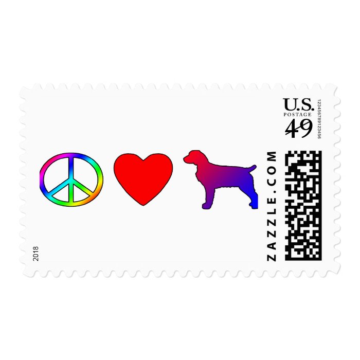 Peace Love Boykin Spaniels Stamp