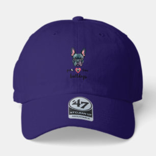Peace Love Bulldogs Vintage Galaxy French Bulldog  47 Brand Hat