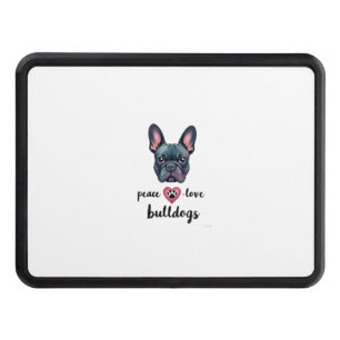 Peace Love Bulldogs Vintage Galaxy French Bulldog  Hitch Cover