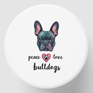 Peace Love Bulldogs Vintage Galaxy French Bulldog  Mini Candle Favors