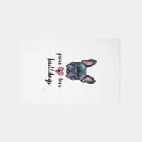 Peace Love Bulldogs Vintage Galaxy French Bulldog