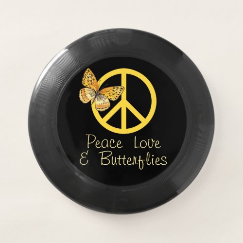 Peace Love  Butterflies   Wham_O Frisbee