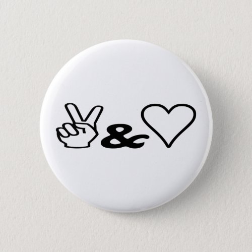 Peace  Love Button