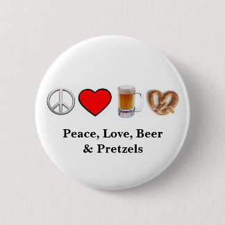 Peace, Love... Button